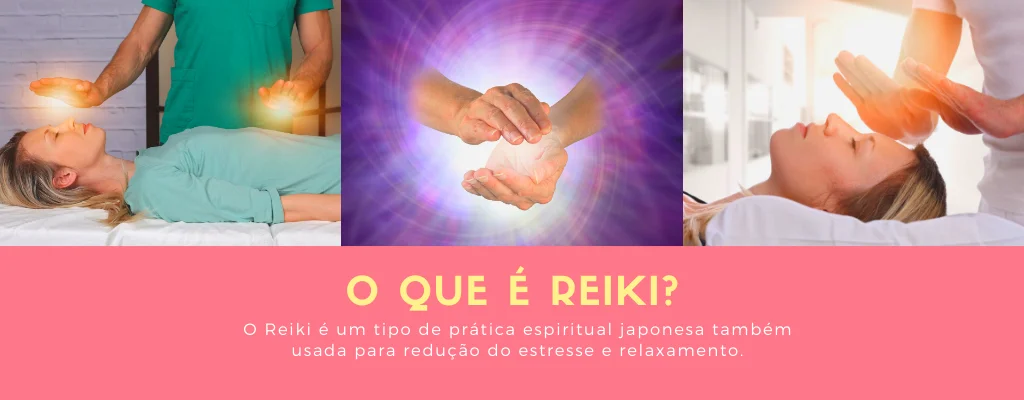 Reiki energia através das mãos